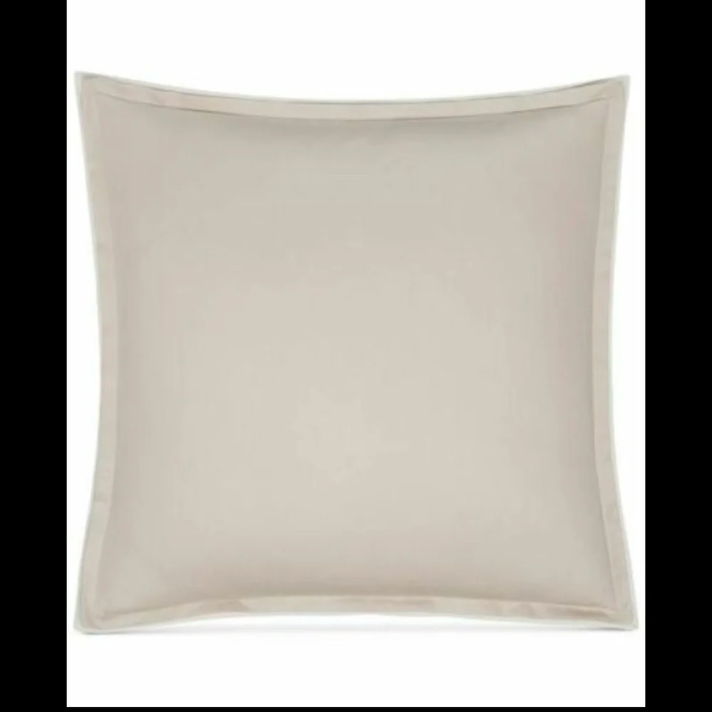 NIB Hotel Collection Contrast Flange (1) European Sham‎ in 2 Tone Pear